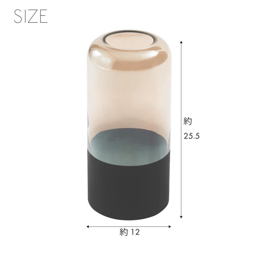 花瓶 フラワーベース おしゃれ ガラス インテリア かびん 北欧雑貨 モダン シンプル 個性的 コンパクト オブジェ 置き物 花器 クリア ブラック form 東谷 |  | 07