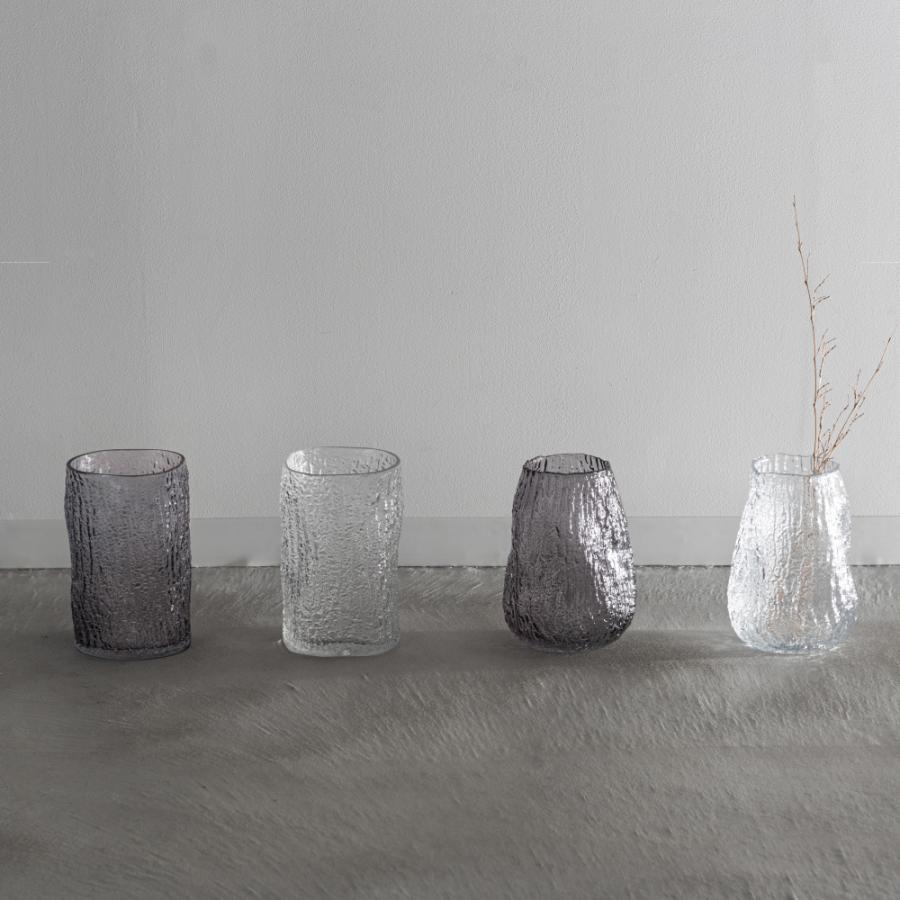 花瓶 フラワーベース おしゃれ ガラス インテリア かびん 北欧雑貨 モダン シンプル 個性的 コンパクト オブジェ 置き物 花器 クリア ダークグレー form 東谷 |  | 11