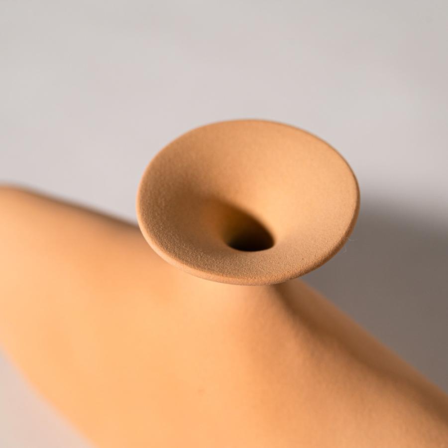 花瓶 フラワーベース 一輪挿し おしゃれ 陶器 インテリア 小さい かびん 北欧雑貨 モダン シンプル ディスプレイ ベージュ ブルー ペールオレンジ form 東谷 |  | 08