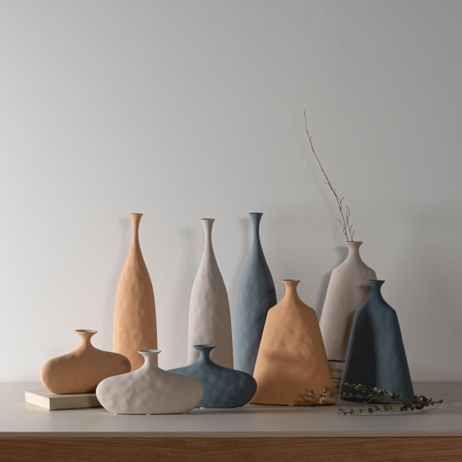 花瓶 フラワーベース 一輪挿し おしゃれ 陶器 インテリア 小さい かびん 北欧雑貨 モダン シンプル ディスプレイ ベージュ ブルー ペールオレンジ form 東谷 |  | 16