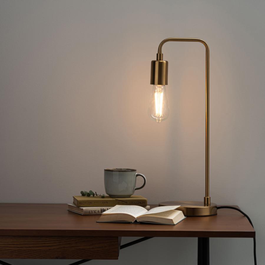 テーブルライト 照明器具 おしゃれ エジソン球 レトロ モダン インダストリアル LED対応 シンプル デスク 勉強机 ゴールド シルバー ブラック 黒 form 東谷 | 東谷 | 16