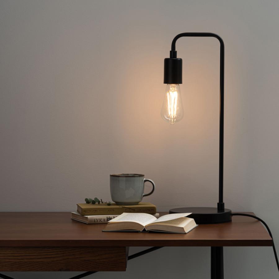 テーブルライト 照明器具 おしゃれ エジソン球 レトロ モダン インダストリアル LED対応 シンプル デスク 勉強机 ゴールド シルバー ブラック 黒 form 東谷 | 東谷 | 17