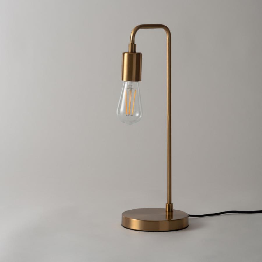 テーブルライト 照明器具 おしゃれ エジソン球 レトロ モダン インダストリアル LED対応 シンプル デスク 勉強机 ゴールド シルバー ブラック 黒 form 東谷 | 東谷 | 05