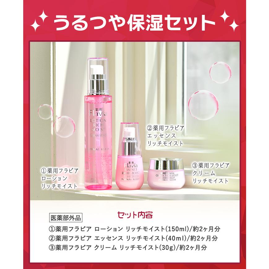 ≪うるつや 保湿 セット≫ 豪華3点ローションリッチ150ml エッセンス