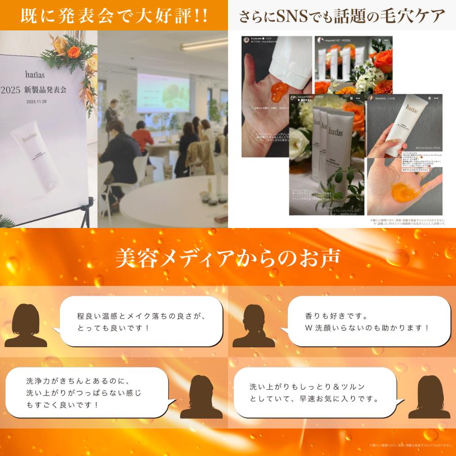 HARIAS（ハリアス） (公式) ホットクレンジングジェル W洗顔不要 人気
