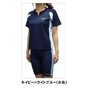 訳アリ／処分価格】サウナスーツ レディース 上下セット ネイビー