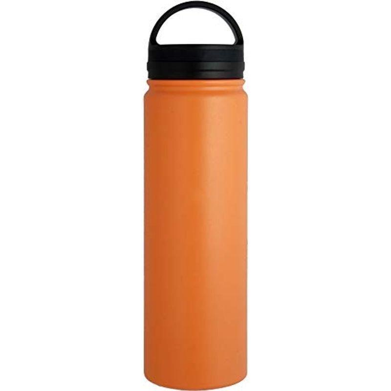 リビング 水筒 700ml 直飲み スクリュー栓 ステンレス ボトル オレンジ