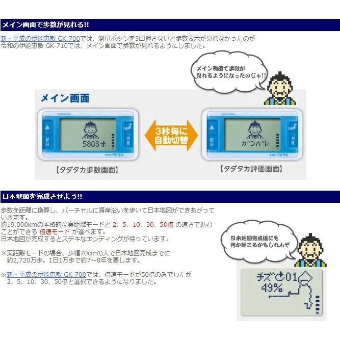 山佐時計計器 ポスト投函 正規品 ゲームポケット万歩計 令和の伊能忠敬
