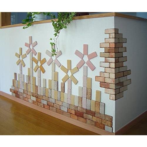 軽量レンガタイル かるかるブリック100枚セット ライトブラウン（MB-1