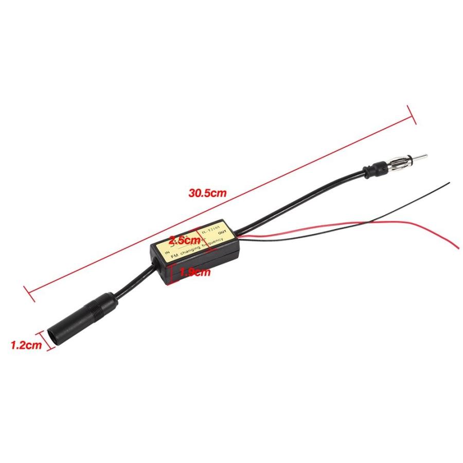 周波数アンテナ コンバータアンテナ 周波数変換器アンテナ Fm周波数アンテナ 低周波数用 高い品質 安全性 日本のカーラジオに適用 ブラック フォーミーショップ 通販 Yahoo ショッピング