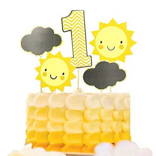 Jevenis Jevenis24個セットあなたは私のサンシャインカップケーキトッパーサンシャインケーキトッパー私