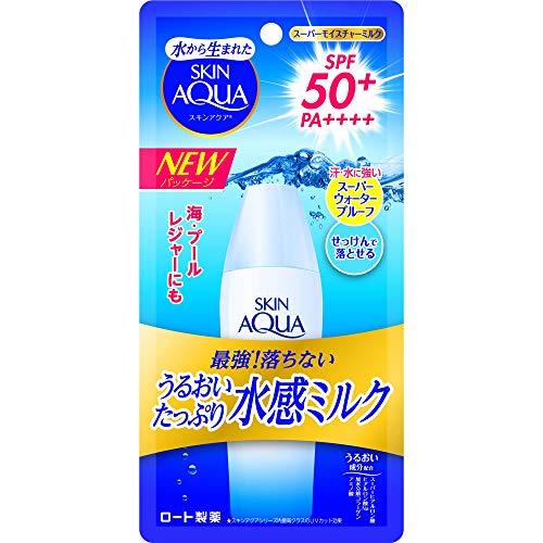 スキンアクア (skin aqua) UV スーパー モイスチャーミルク 日焼け止め 無香料 1個 (x 1)