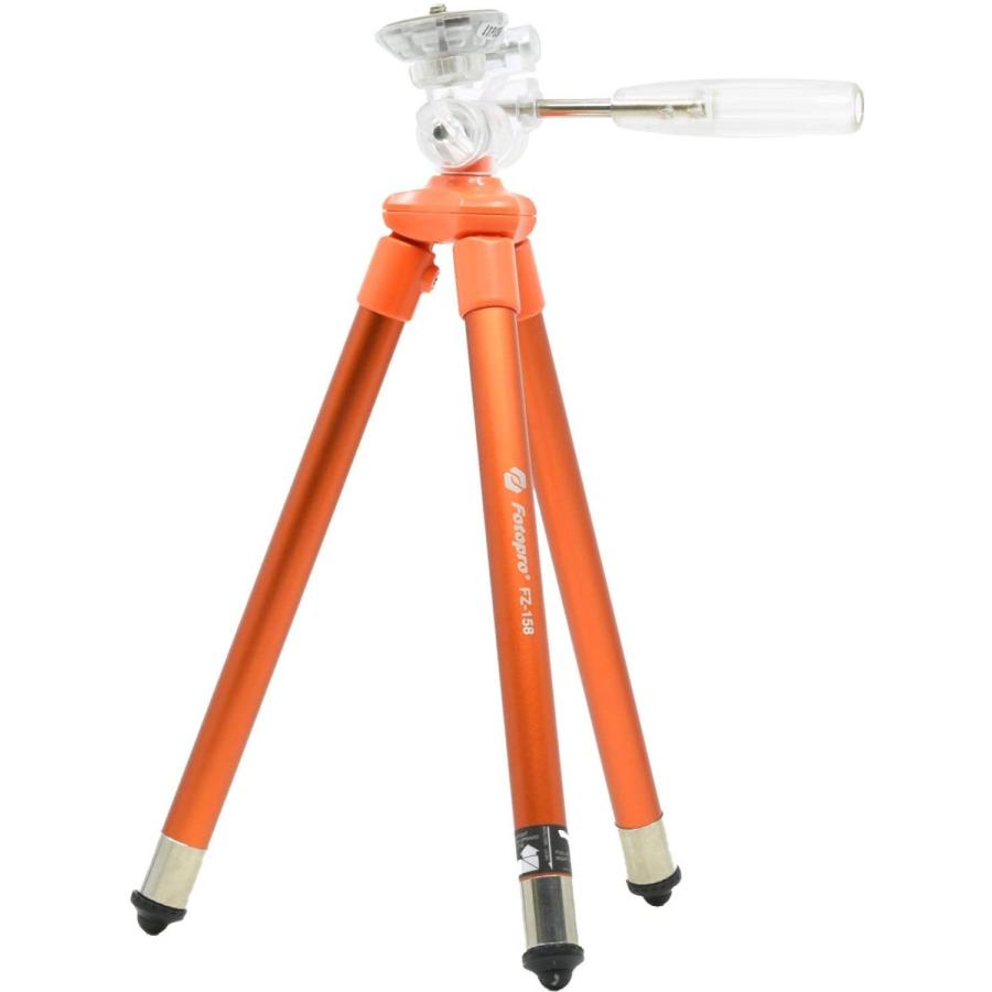 超特価激安 Fotopro 小型三脚 Fz 158 オレンジ 8段 2way雲台 軽量 アルミ製 注目の Turningheadskennel Com