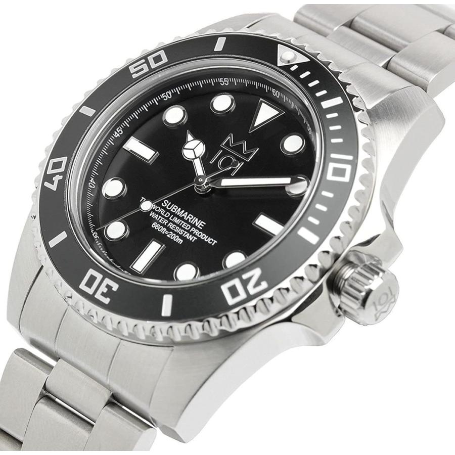 即納特典付き Hyakuichi 101 ダイバーズウォッチ スイープセコンド 0m防水 逆回転防止ベゼル 腕時計 メンズ ブラック Seal限定商品 Secretoftheislands Com