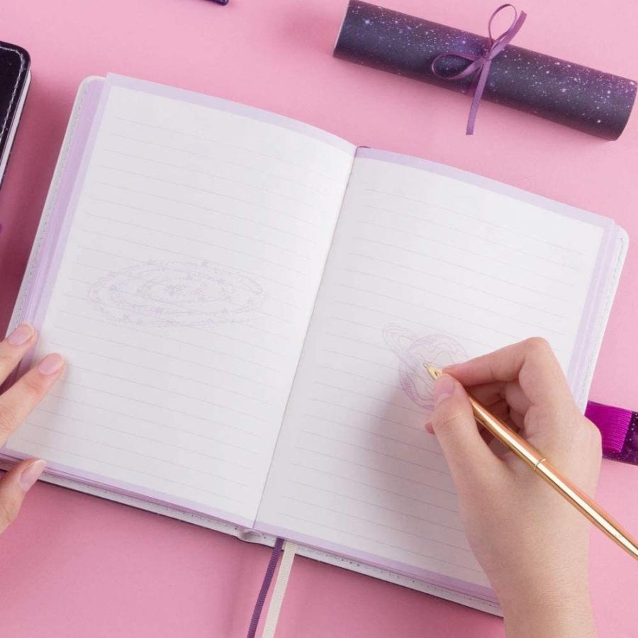 星空鍵付き パスワード 日記帳 可愛いノート 秘密 夢幻 メモ帳 手帳 女の子と子供へのギフト パープル その他手帳 日記 ギフトラッピングのご希望 希望しない Www Autole Co Il