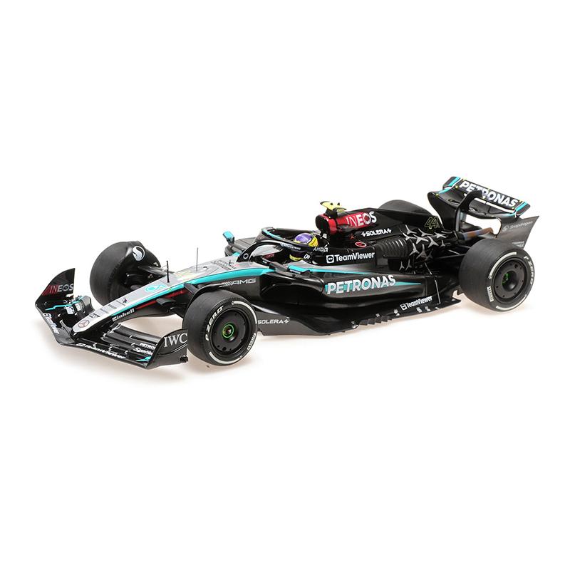 F1 ミニカー　メルセデス　ハミルトン　2024 ミニチャンプス 1/18 メルセデス AMG W15 E パフォーマンス 2024年
