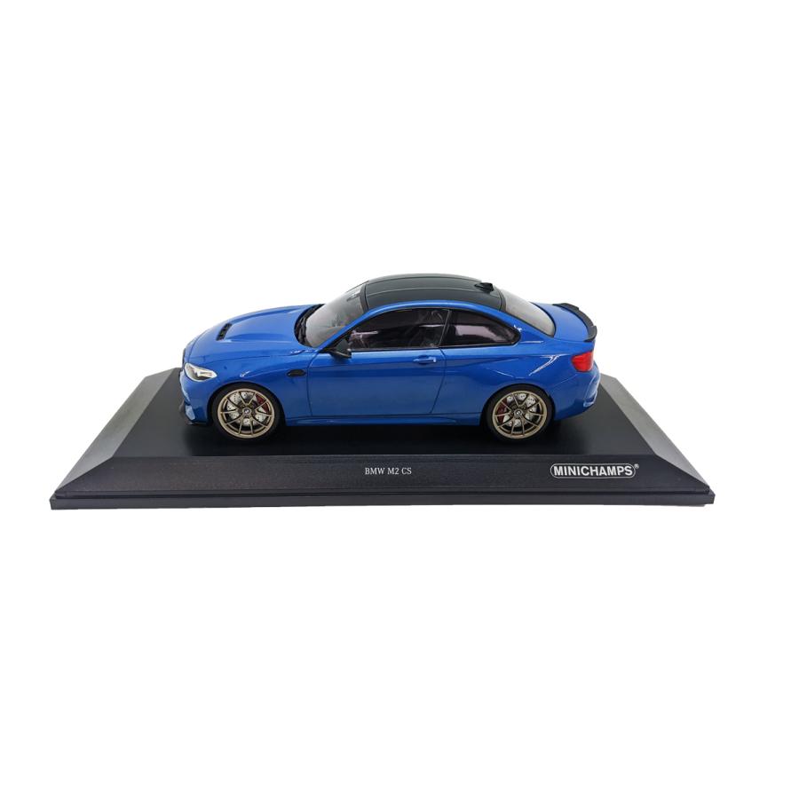 ミニチャンプス 1/18 BMW M2 CS 2020 ブルー メタリック & ゴールド 