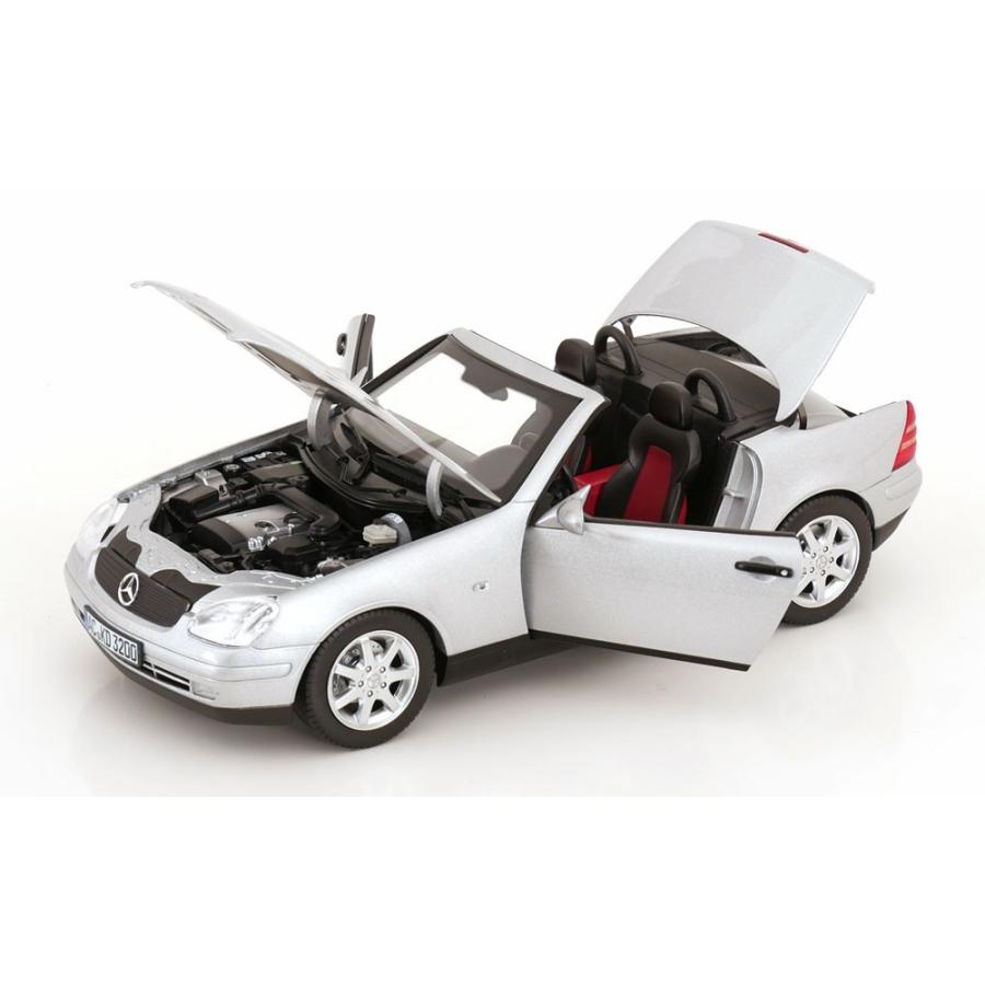 Norev 1/18 メルセデス ベンツ SLK ロードスター 1996年 シルバー 模型 モデルカー ミニカー ノレブ Mercedes Benz 183020の画像