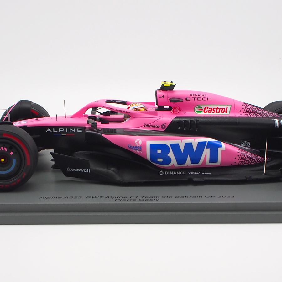 スパーク 1/18 アルピーヌ BWT F1 チーム #10 2023年 9位 バーレーンGP ピエール ガスリー 模型 ミニチュア ミニカー モデルカー 18S882の画像