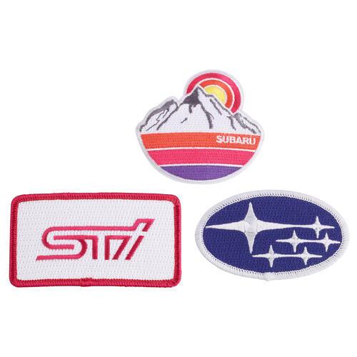 スバル オフィシャル SUBARU アイロン ワッペン 3個 セット エンブレム