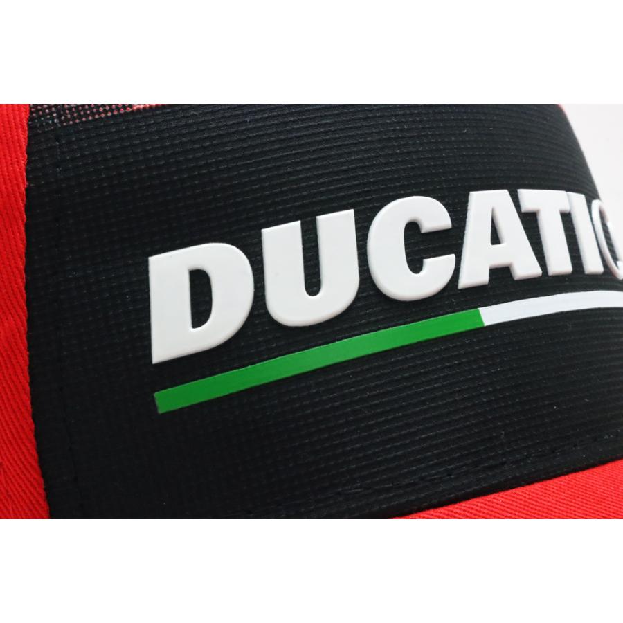 DUCATI オフィシャル ドゥカティ コルセ チーム ロゴ ベースボール キャップ 帽子 レッド ブラック 公式 MotoGP バイク｜formula-sports｜06