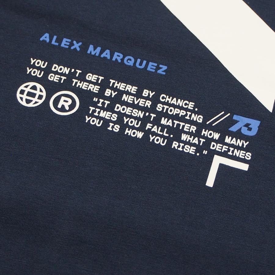 2026 アレックス マルケス AM73 フラッグ Tシャツ ネイビー MotoGP