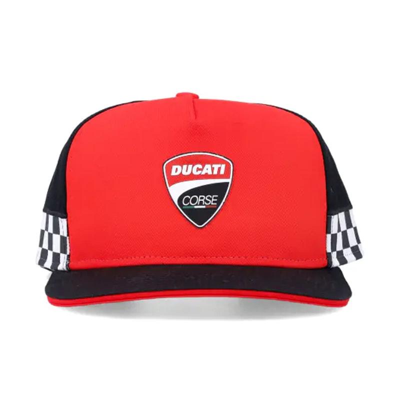 DUCATI（ドゥカティ） 2026 レーシング チェッカー フラット キャップ