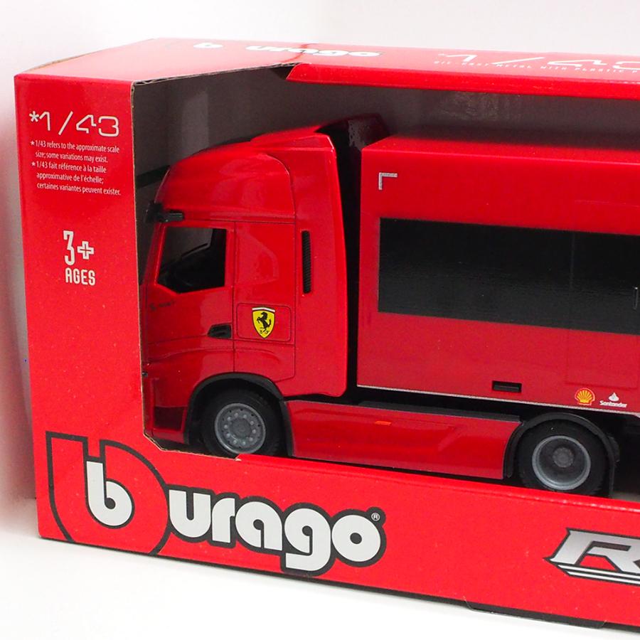 ブラゴ 1/43 イベコ S-Way 570 トランスポーター \u0026 スクーデリア フェラーリ SF-24 #16 シャルル ルクレール 模型 ミニチュア モデルカー F1 36867の画像