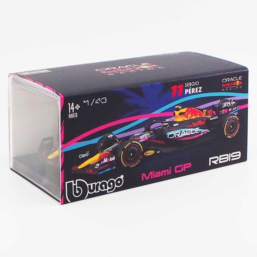 1/43 レッドブル RB19 マイアミGP S.ペレス 限定BOX Redbull 1/43 Bburago Limited Edition Max Verstappen Miami #1 RB19