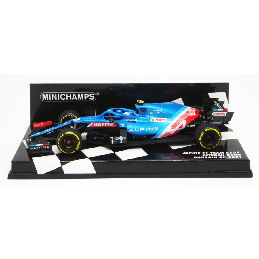 ミニチャンプス 1/43 アルピーヌA521 エステバン・オコン バーレーンGP