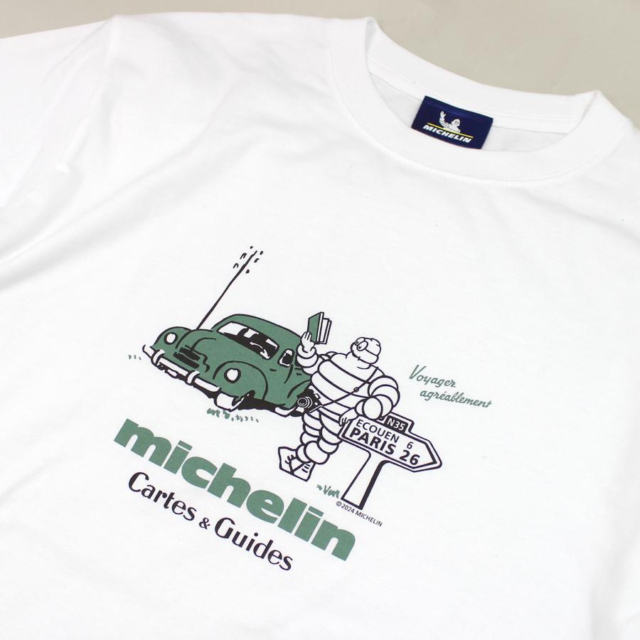 ミシュラン オフィシャル Michelin ロード トリップ Tシャツ ホワイト 白 ビバンダム 公式｜formula-sports｜03