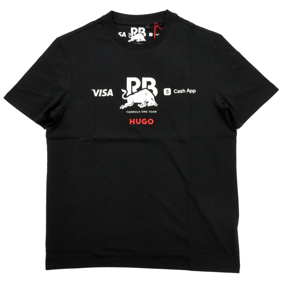 2024 VISA CASH APP RB レーシング ブルス F1 チーム 公式 #3 ダニエル リカルド Tシャツ ブラック 黒 半袖 オフィシャル｜formula-sports｜02