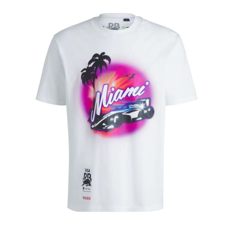 HUGO 【50%OFF】2025 レーシングブルズ チーム マイアミGP仕様 Tシャツ