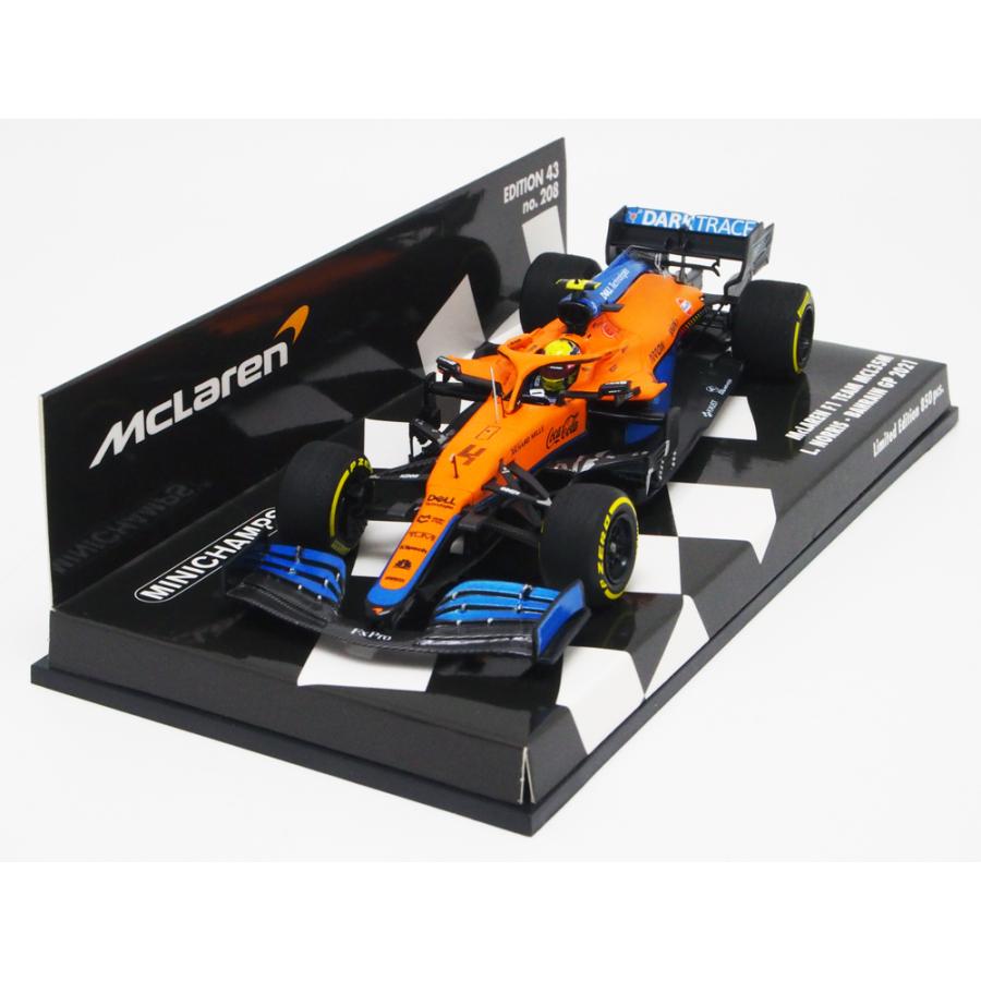 ミニチャンプス 1/43 マクラーレン F1 チーム MCL35M バーレーンGP 2021年 ランド ノリス 模型 ミニチュア ミニカー モデルカー McLaren 537214304
