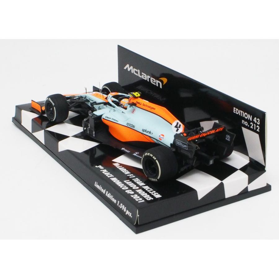 ミニチャンプス 1/43 マクラーレン F1 MCL35M 2021年 モナコGP 3位入賞