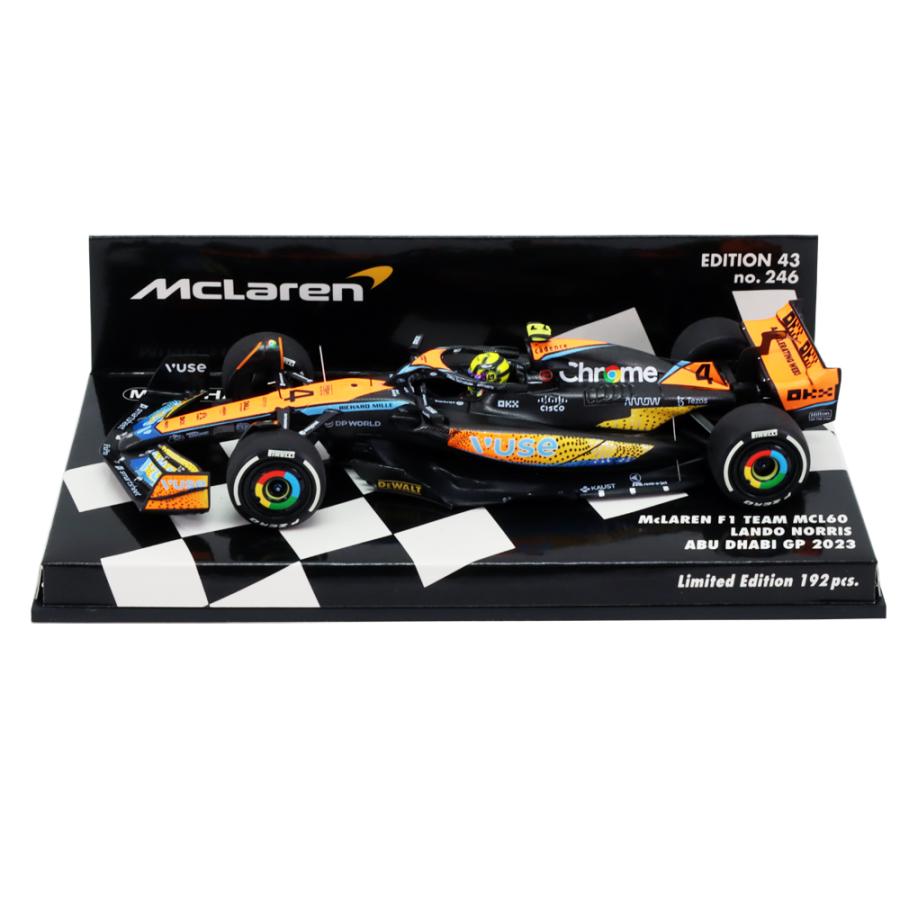 ミニチャンプス 1/18 マクラーレン F1 L.ノリス アブダビGP 2022 スパーク 1/18 マクラーレン MCL38 アブダビGP 2024 L.ノリス ピット