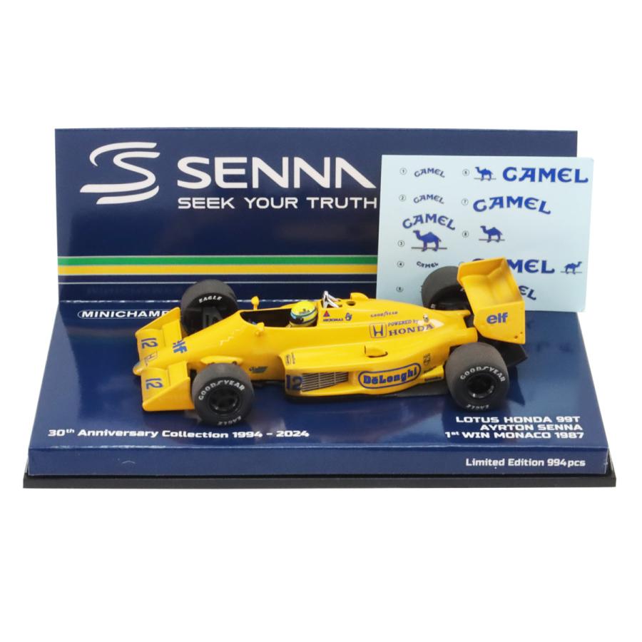 ミニチャンプス 1/43 ロータス ホンダ 99T 1987年 モナコGP初 ミニチャンプス 1/43 ロータス ホンダ 99T 1987年 モナコGP初