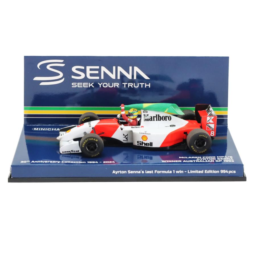 ミニチャンプス 1/43 マクラーレン フォード MP4/8 アイルトン セナ 