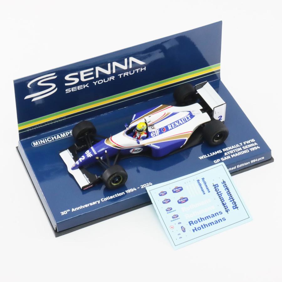 ミニチャンプス 1/43 ウィリアムズ ルノー FW16 1994年 ミニチャンプス 1/43 ウィリアムズ ルノー FW16 1994年