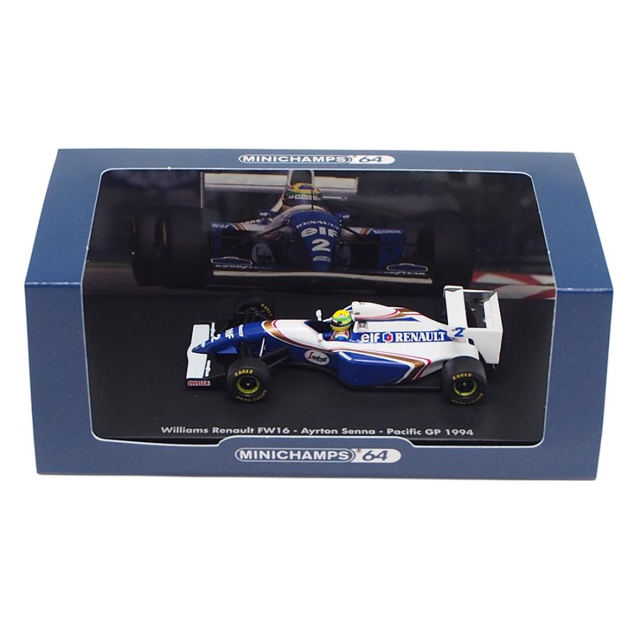 ミニチャンプス 1/64 ウィリアムズ ルノー FW16 #2 アイルトン セナ