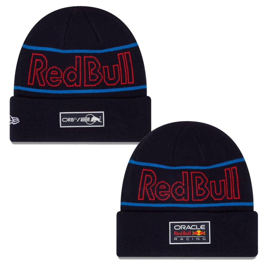 レッドブルRed Bull【支給品アスリートオンリー　ビーニー/ニットキャップ】 レッドブル Red Bull ニット帽 ビーニー ニットギャップ ネイビー 新品
