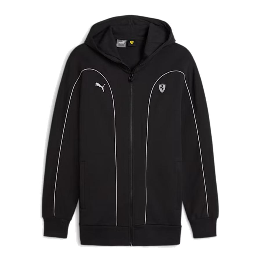 PUMAスクーデリア フェラーリ チーム フーデッドジャケット XL PUMA スクーデリア フェラーリ スタイル フルジップ フーディ ブラック