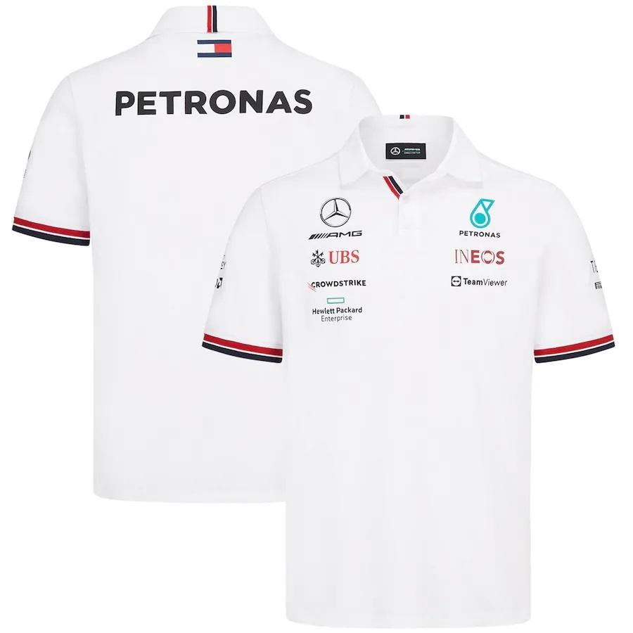 送料無料(沖縄は1000円) メルセデス AMG ポロシャツ L 白 通販 F1 メルセデスAMG ポロシャツ