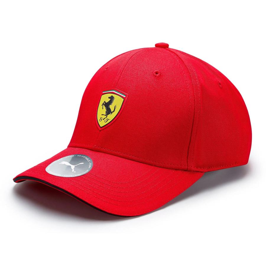 PUMA スクーデリア フェラーリ スモール スクデット ロゴ クラシック ベースボール キャップ レッド ブラック 帽子 公式 F1 Ferrari｜formula-sports｜02