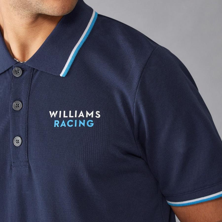 2024 ウィリアムズ レーシング チーム ロゴ ポロシャツ 半袖 ネイビー 紺 公式 オフィシャル F1｜formula-sports｜04
