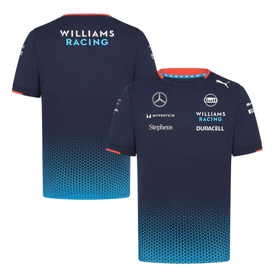 2024 ウィリアムズ レーシング チーム ジャージー Tシャツ 公式 2024 ウィリアムズ レーシング チーム ジャージー Tシャツ 公式