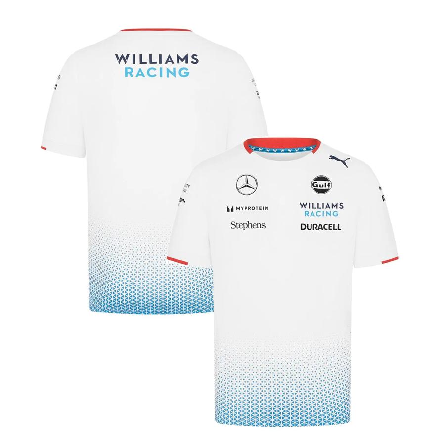 2024 ウィリアムズ レーシング チーム ジャージー Tシャツ 公式 2024 ウィリアムズ レーシング チーム ジャージー Tシャツ 公式