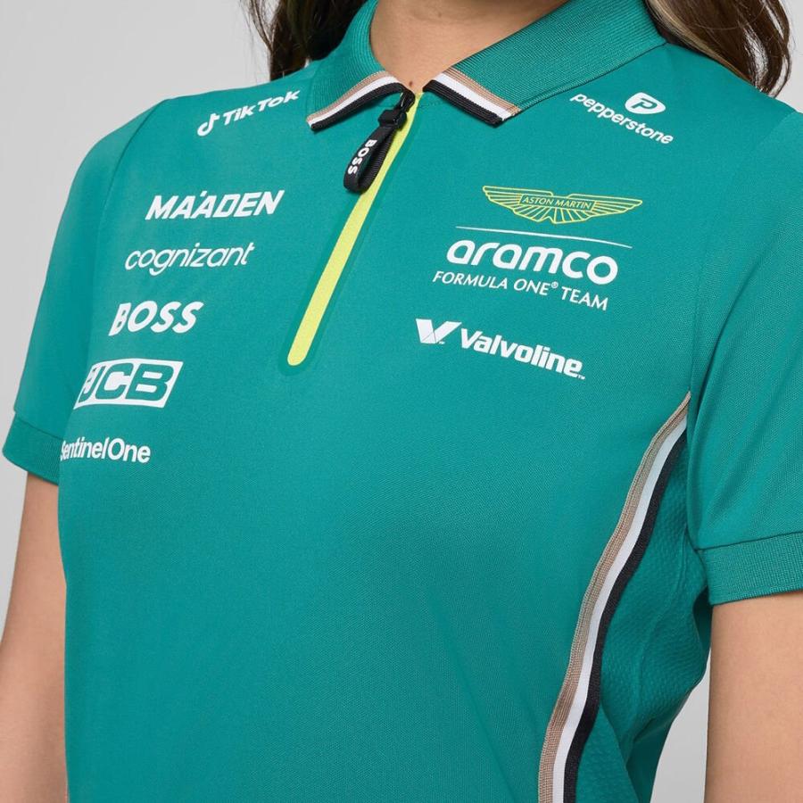レディース 2025 アストンマーティン アラムコ F1 チーム ポロシャツ