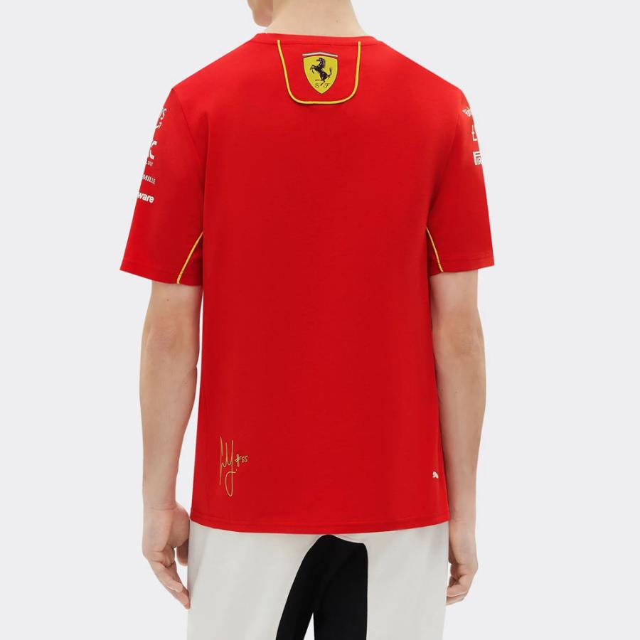 2024 PUMA スクーデリア フェラーリ SF チーム カルロス サインツ Tシャツ オフィシャル 公式 F1 レッド 赤｜formula-sports｜06