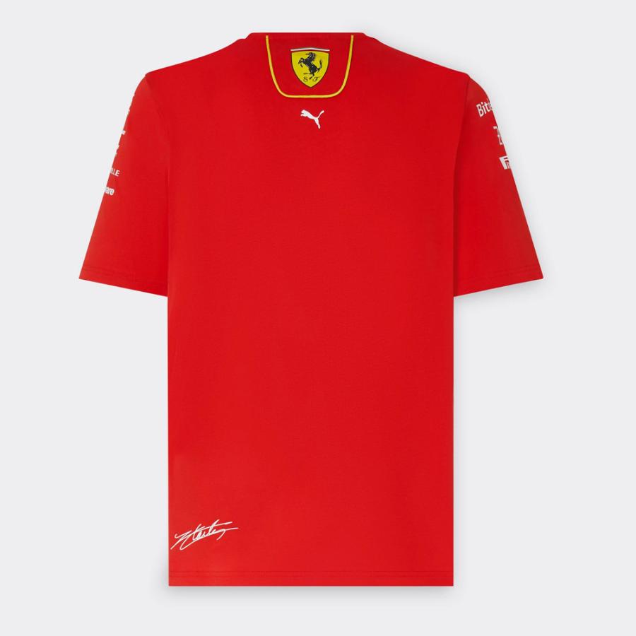 2024 PUMA スクーデリア フェラーリ SF チーム シャルル ルクレール Tシャツ オフィシャル 公式 F1 レッド 赤｜formula-sports｜03